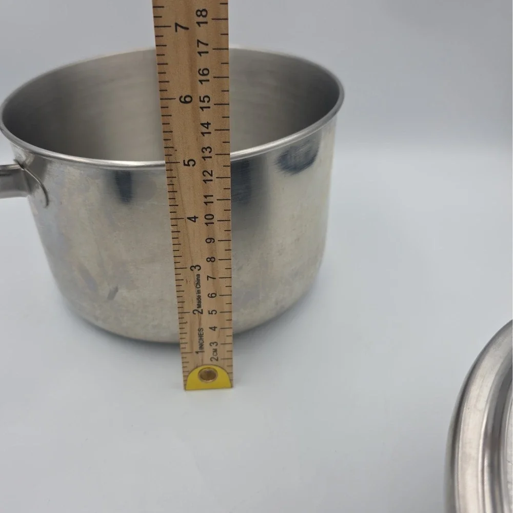 Revere Ware 3 Qt Sauce Pan With Lid 1801 Stainless Steel Tri Ply Bottom 89-A